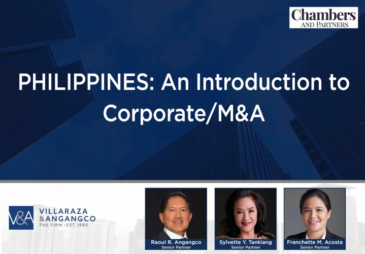 Chambers and Partners Philippine Chapter: An Introduction to Corporate/ M&A