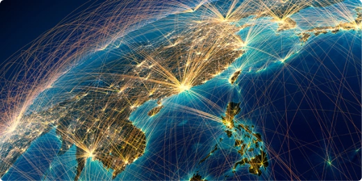 visualized links on earth visualized links on earth