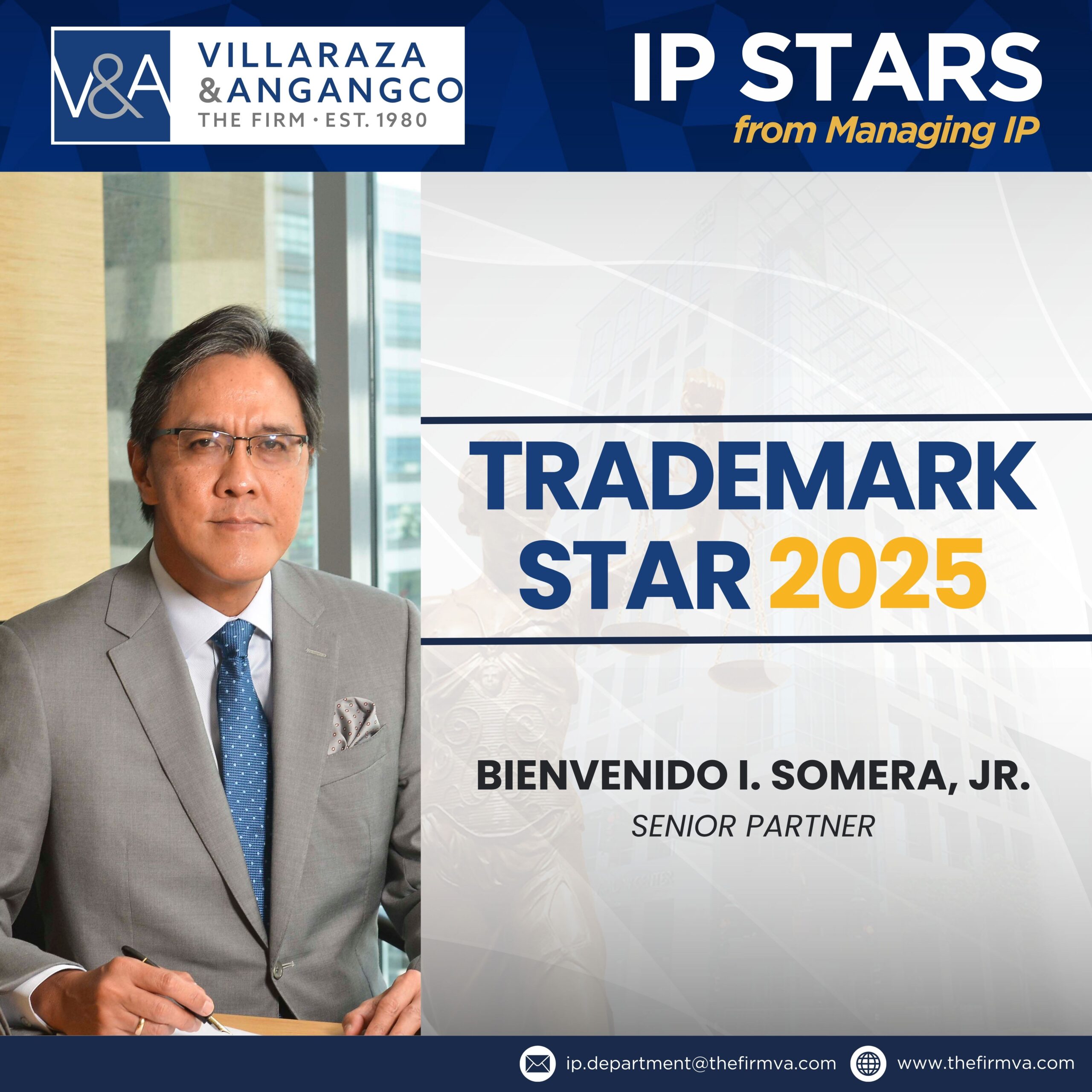 V&A Law’s IP Department has been Recognized in the IP Stars 2025 rankings