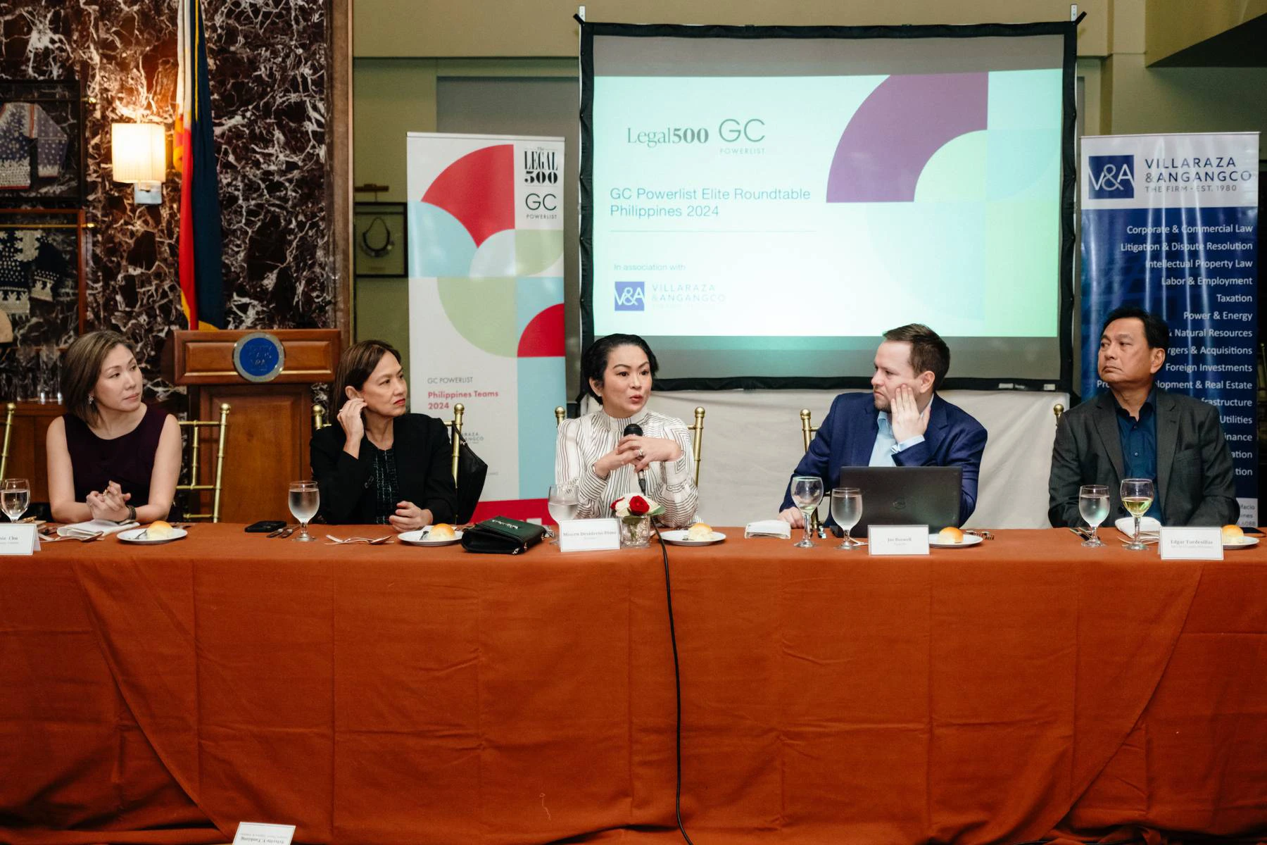 V&A Law Hosts Legal 500 GC Powerlist Elite Roundtable Dinner Philippines