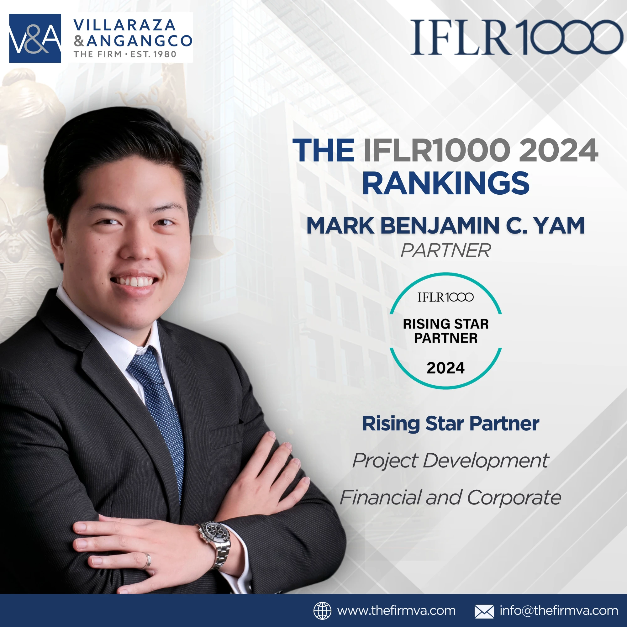 V&A Law Partners Ranked in IFLR1000 2024 Individual Lawyer Rankings