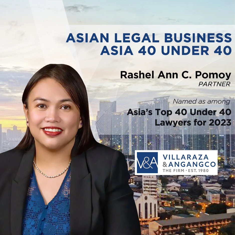 V&A Law Partner Rashel Ann Pomoy recognized in Asian Legal Business? Asia 40 Under 40 List for 2023