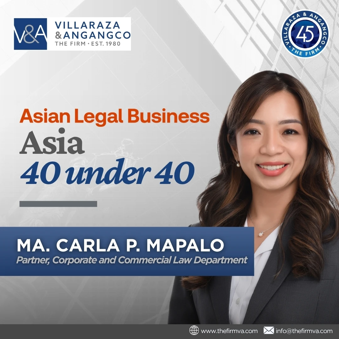 V&A Law’s Ma. Carla P. Mapalo has been named in ALB’s Asia 40 Under 40 2026
