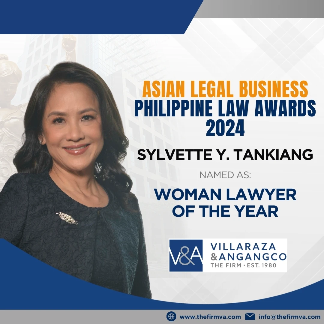 V&A Law Managing Partner, Sylvette Y. Tankiang is Woman Lawyer of the Year at ALB Philippine Law Awards 2024