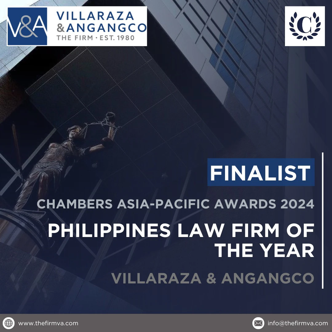 V&A Law included in finalists for Philippines Law Firm of the Year at the Chambers Asia-Pacific Awards 2024