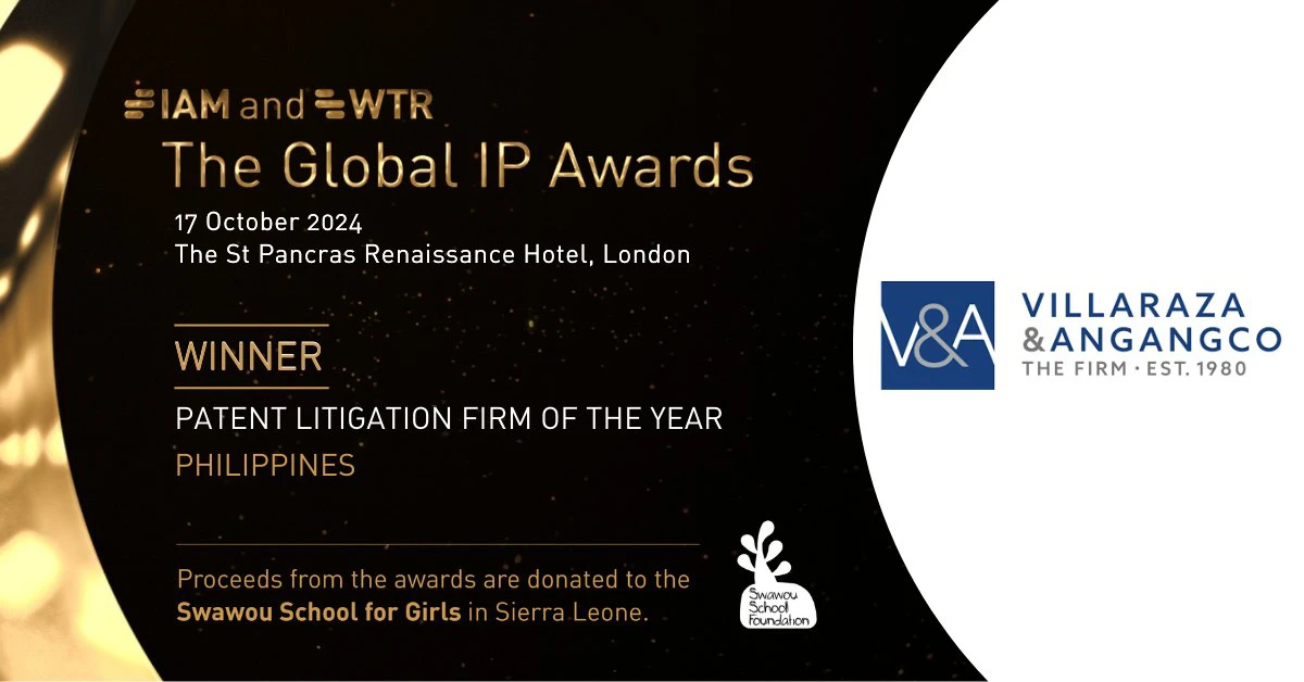 V&A Law named Philippine Patent Litigation Firm of the Year at 2024 Global IP Awards