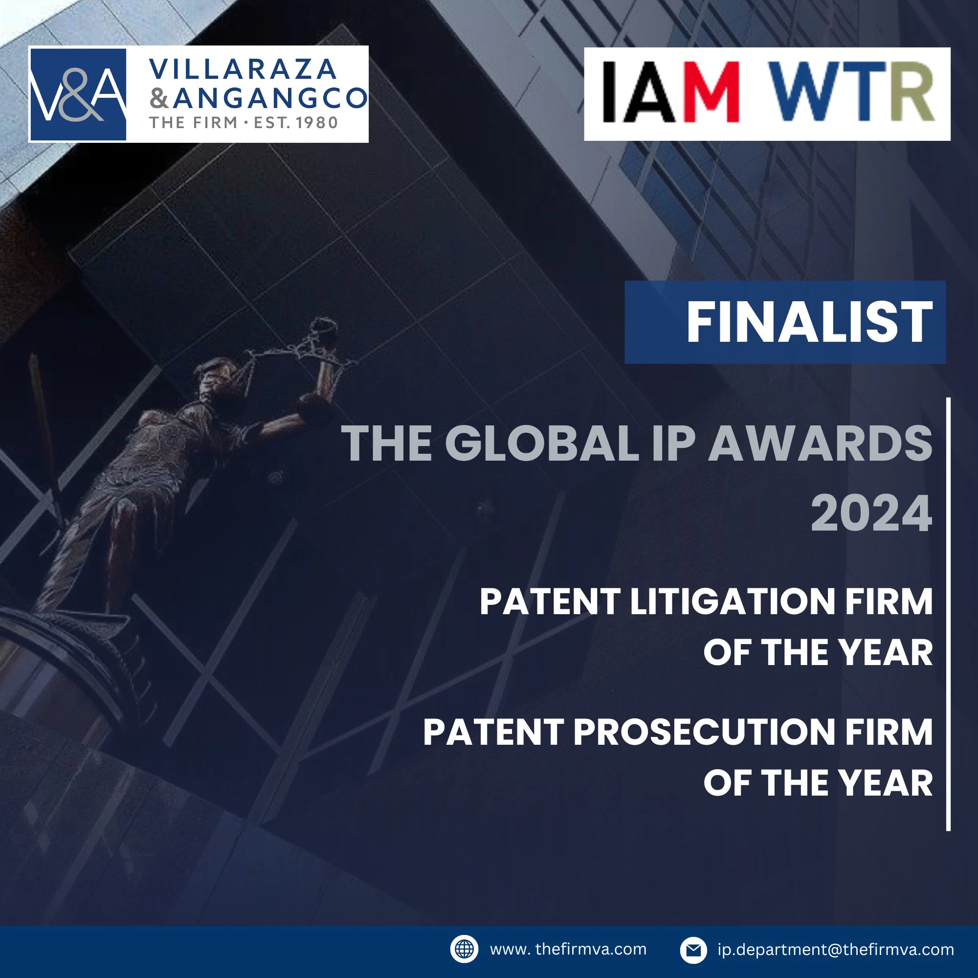 V&A Law Shortlisted for World Trademark Review (WTR) Global IP Awards 2024