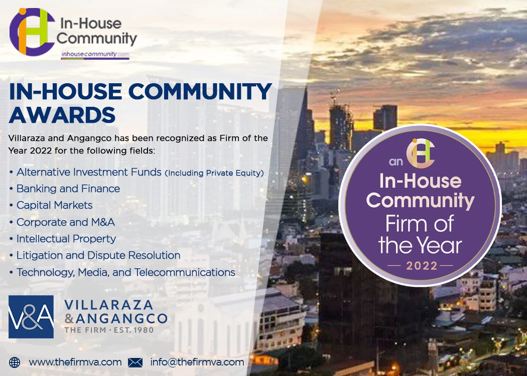 V&A Law recognized in the In-House Community’s Firms of the Year Awards for 2022