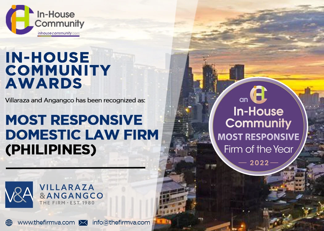 V&A Law recognized as Most Responsive Domestic Law Firm in the In-House Community’s Firms of the Year Awards for 2022