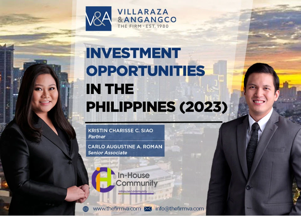 V&A Law’s Kristin Charisse C. Siao and Carlo Augustine A. Roman are contributors to the February 2023 Issue of the In-House Community Magazine