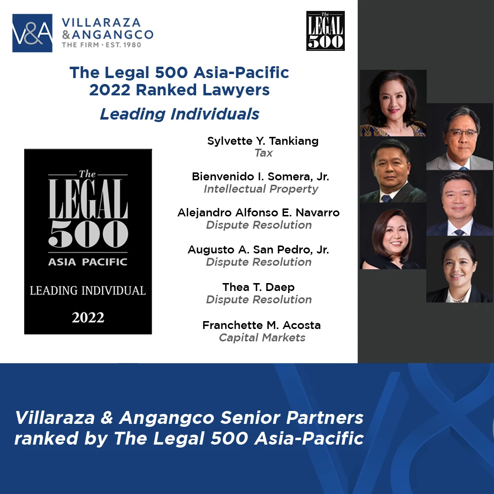 The Firm Senior Partners recognized as Leading Individuals in The Legal 500 Asia-Pacific 2022 Rankings