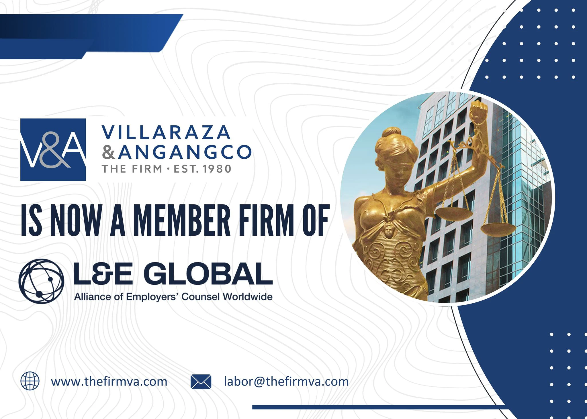 Villaraza & Angangco Law (V&A Law) now a member firm of L&E Global