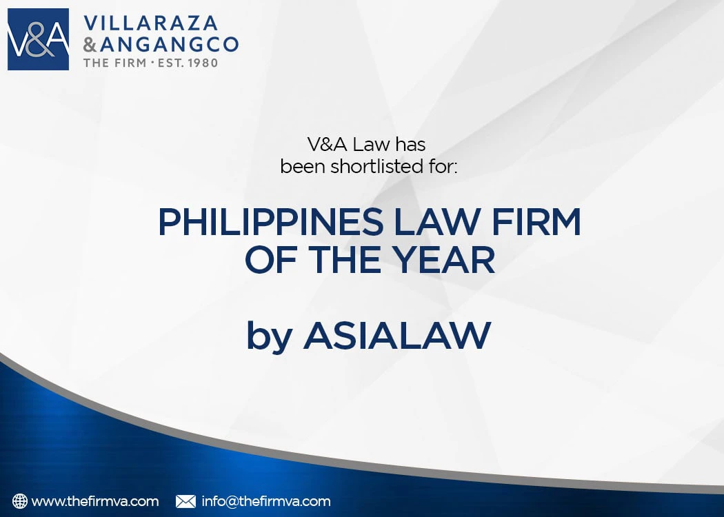 Villaraza & Angangco shortlisted for the distinction of Philippines Law Firm of the Year by Asialaw