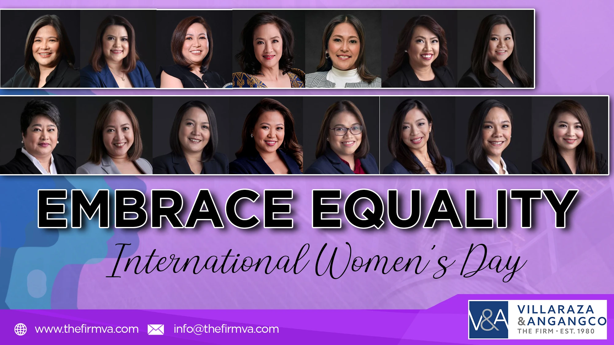 V&A Law recognizes and celebrates the redefined roles of women in the legal profession this International Women’s Day