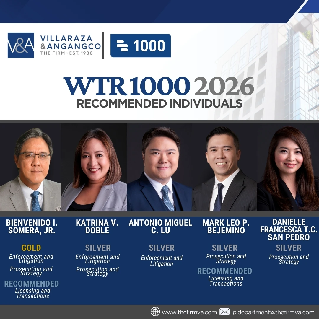 V&A Law is a Gold Tier Firm in World Trademark Review’s WTR1000 2026