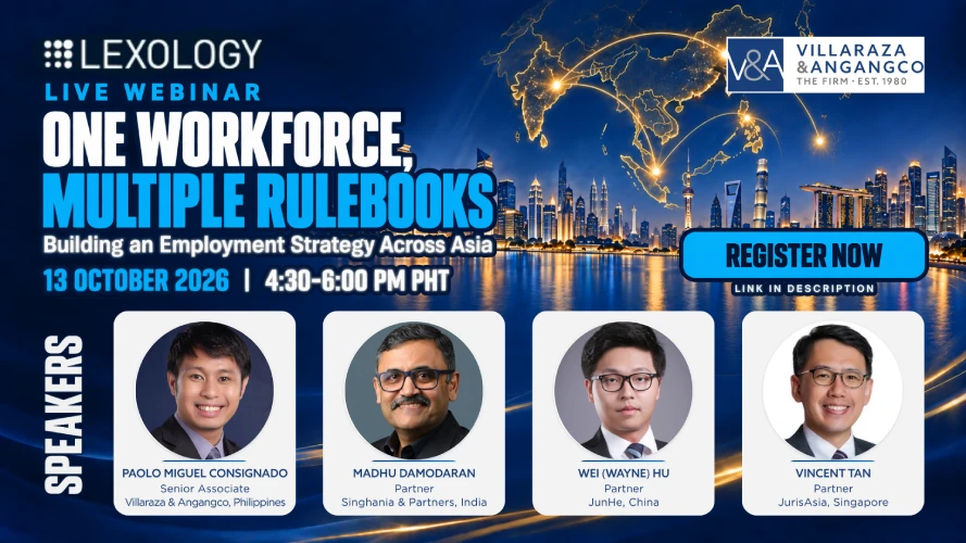Paolo Consignado to Speak at Lexology Webinar on Employment Strategy Across Asia